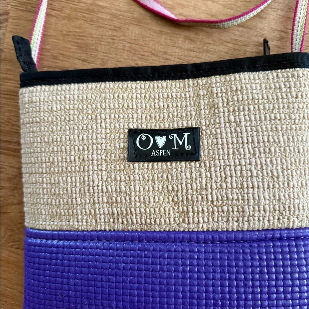 O Loves M Aspen Chic Purple and Tan Crossbody Bag